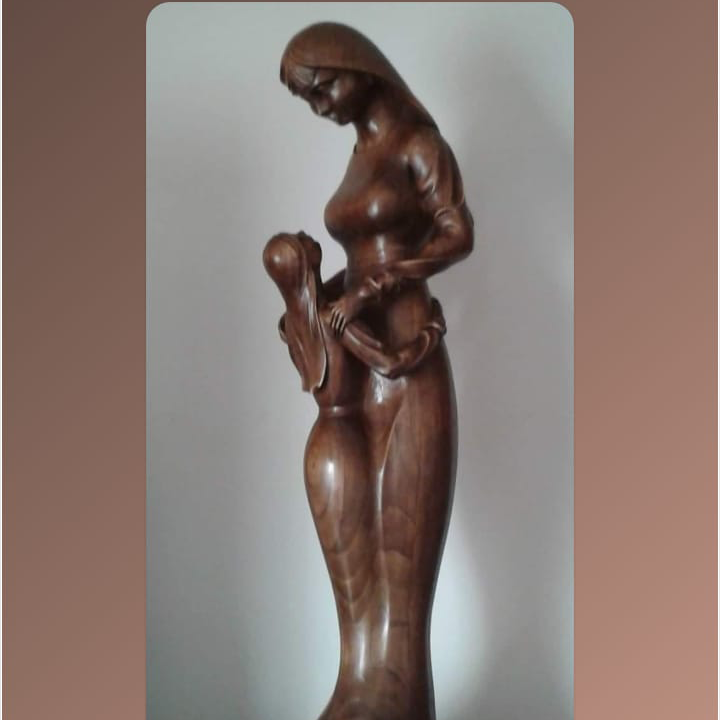 Escultura Madre e hija Manuel López